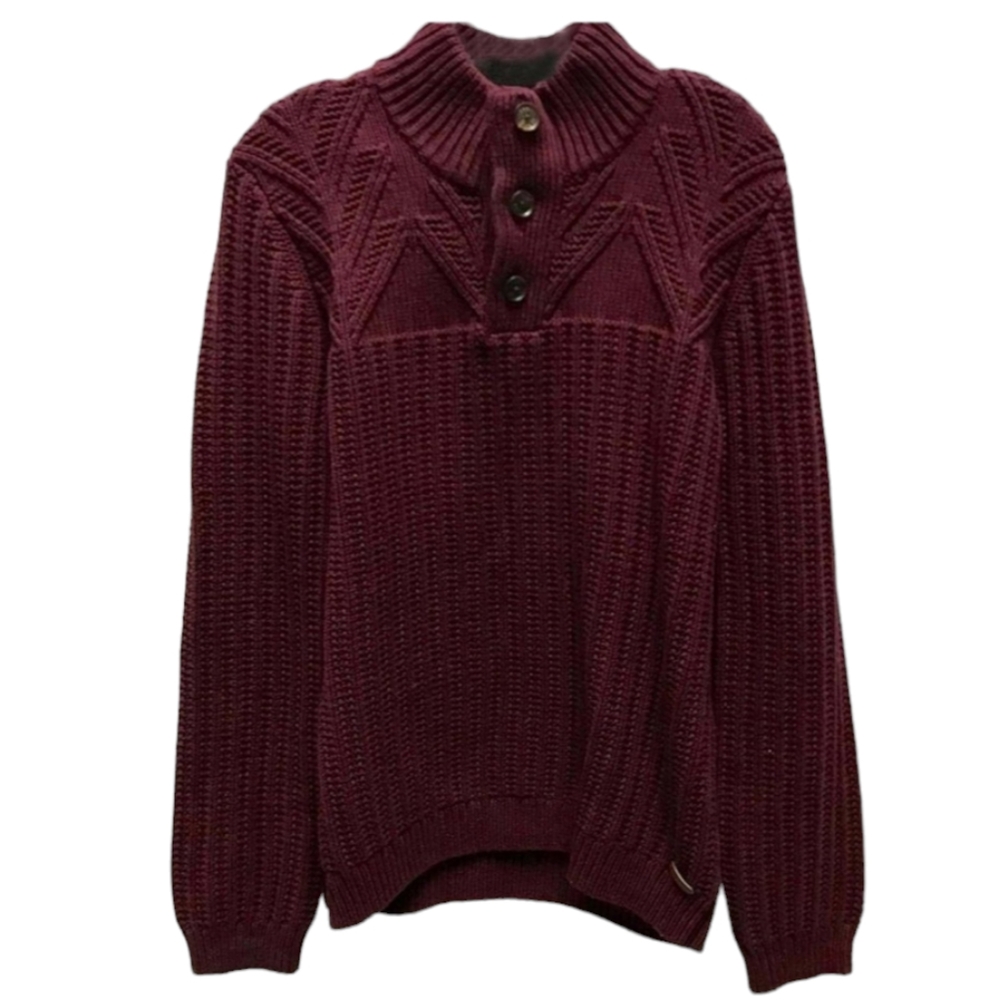 Ted Baker London Burgundy Knit Men's Sweater 5